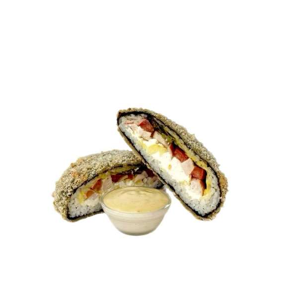 Суши сендвич с копченой курицей
